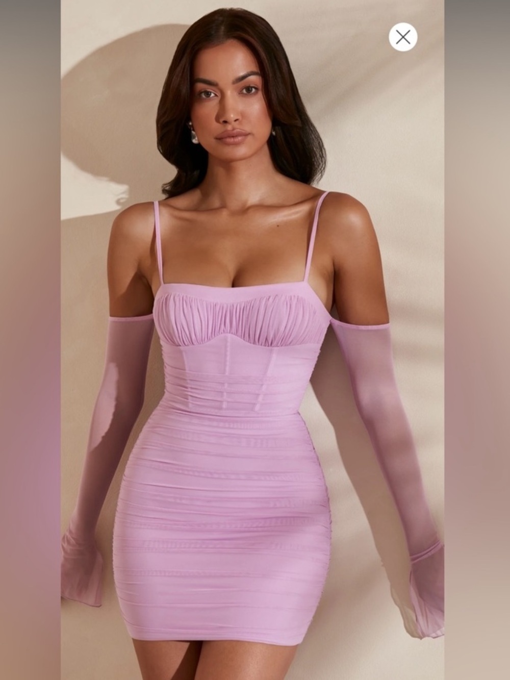 Oh Polly Honor Off The Shoulder Mini Dress